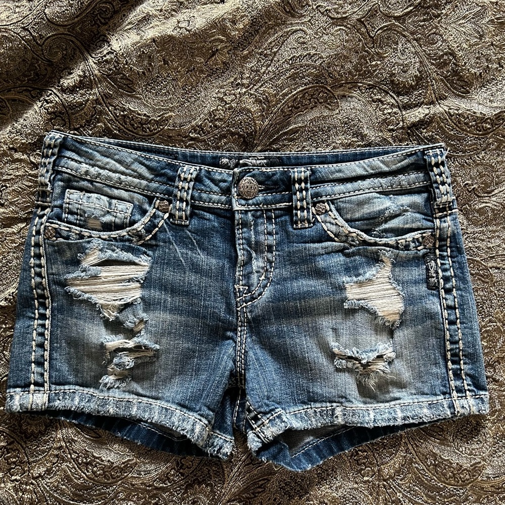 Silver Aiko shorts